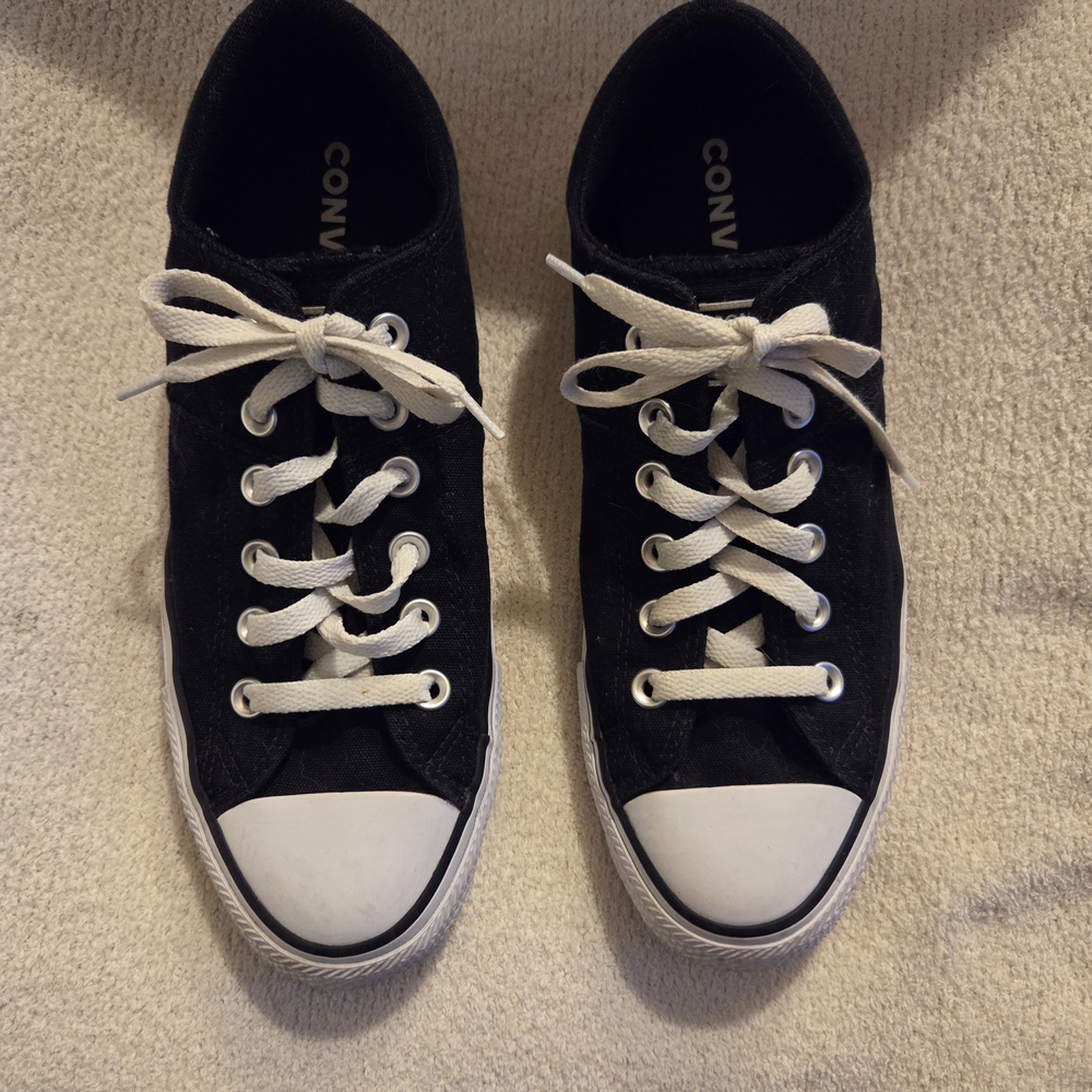 Converse Black and White Low-Top Sneakers